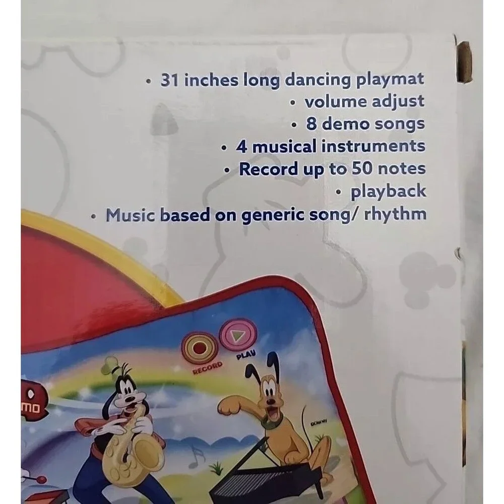 Piano Disney Junior Mickey Electronic Playmat Dance Volume Adjust Playback Songs